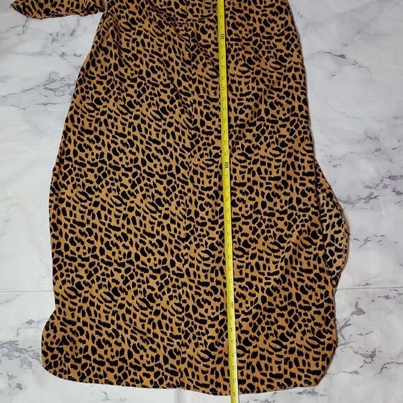 Nasty Gal Black and Tan Animal Print Dress - Picture 5 of 6
